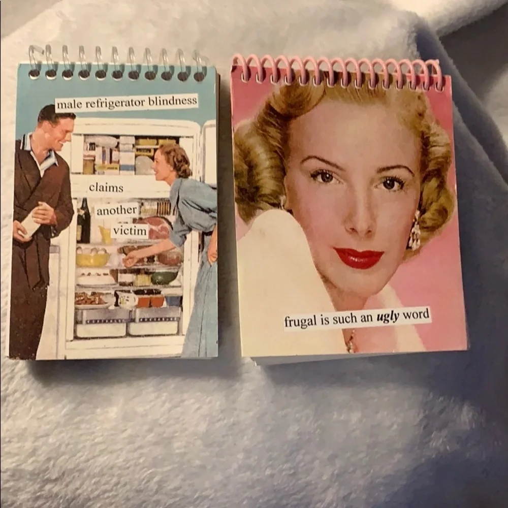 Set of Two “Anne Taintor” Spiral Small Notepads